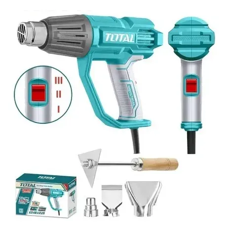 Pistola de Calor TOTAL UTB16078 de 1600 W con Accesorios